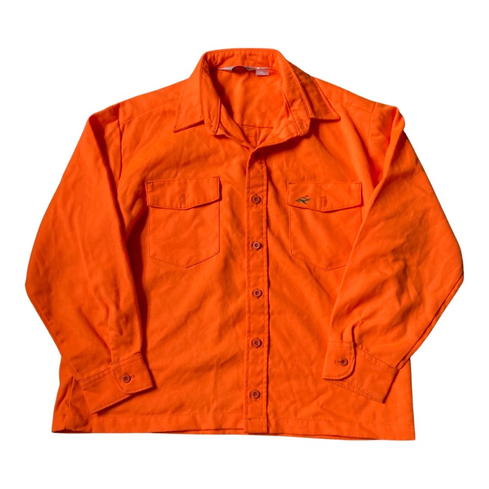 Vintage RedHead duck hunting button up shirt orange 90s L/Xl fit